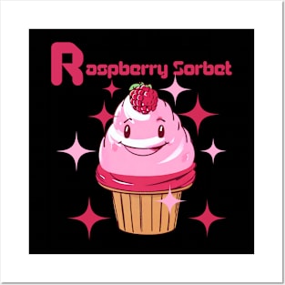 Raspberry sorbet-Happy Cartoon Character Posters and Art